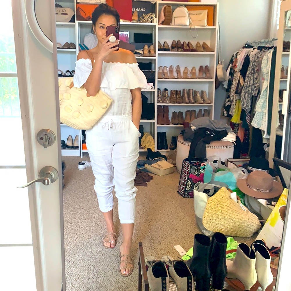 White linen jumpsuit - never worn!